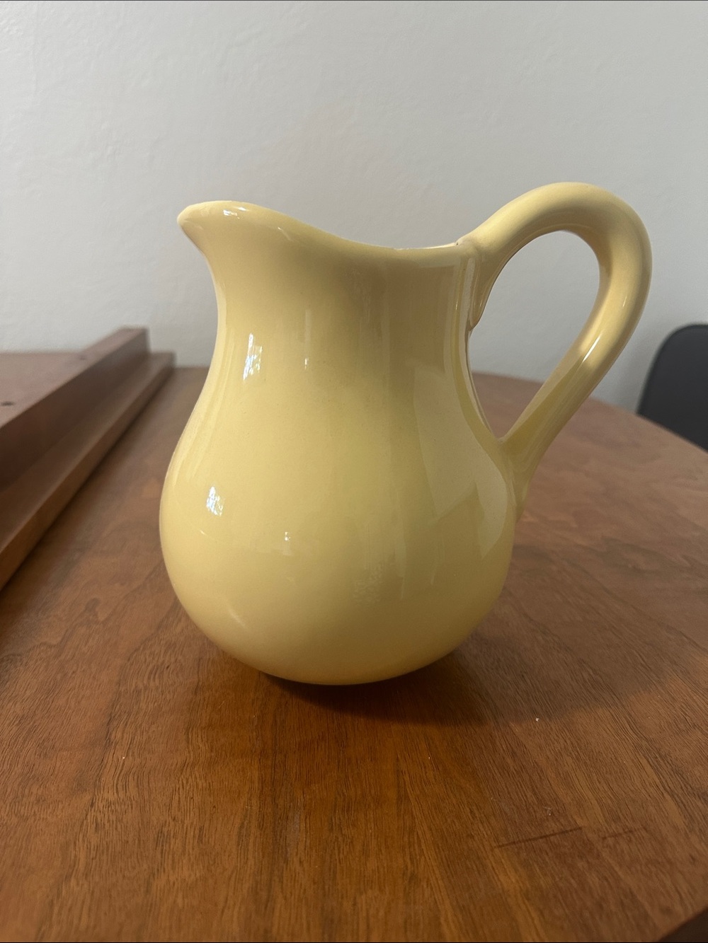 Bath & Body Works Pale Yellow Ceramic Pitcher